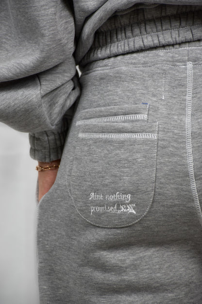 "Ain't nothin promised" - Jogger